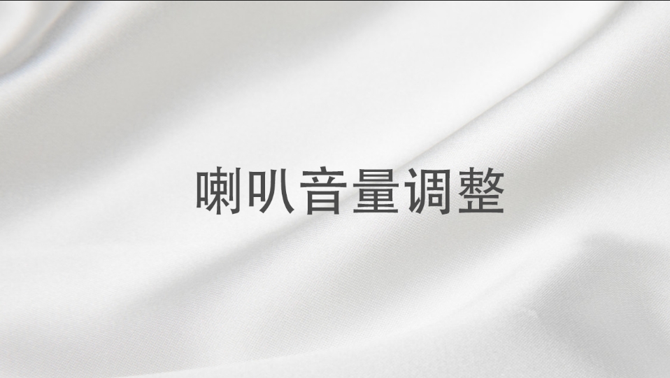 SYD系列-常规款-喇叭音量调整组合按键操作